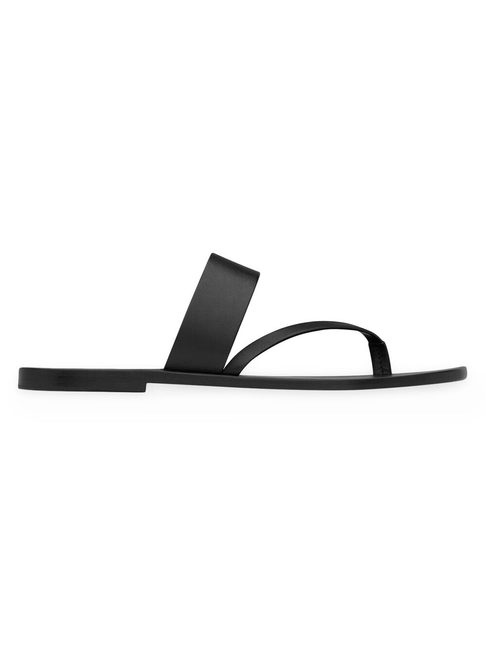 

Шлепанцы Milo из гладкой кожи Saint Laurent, черный