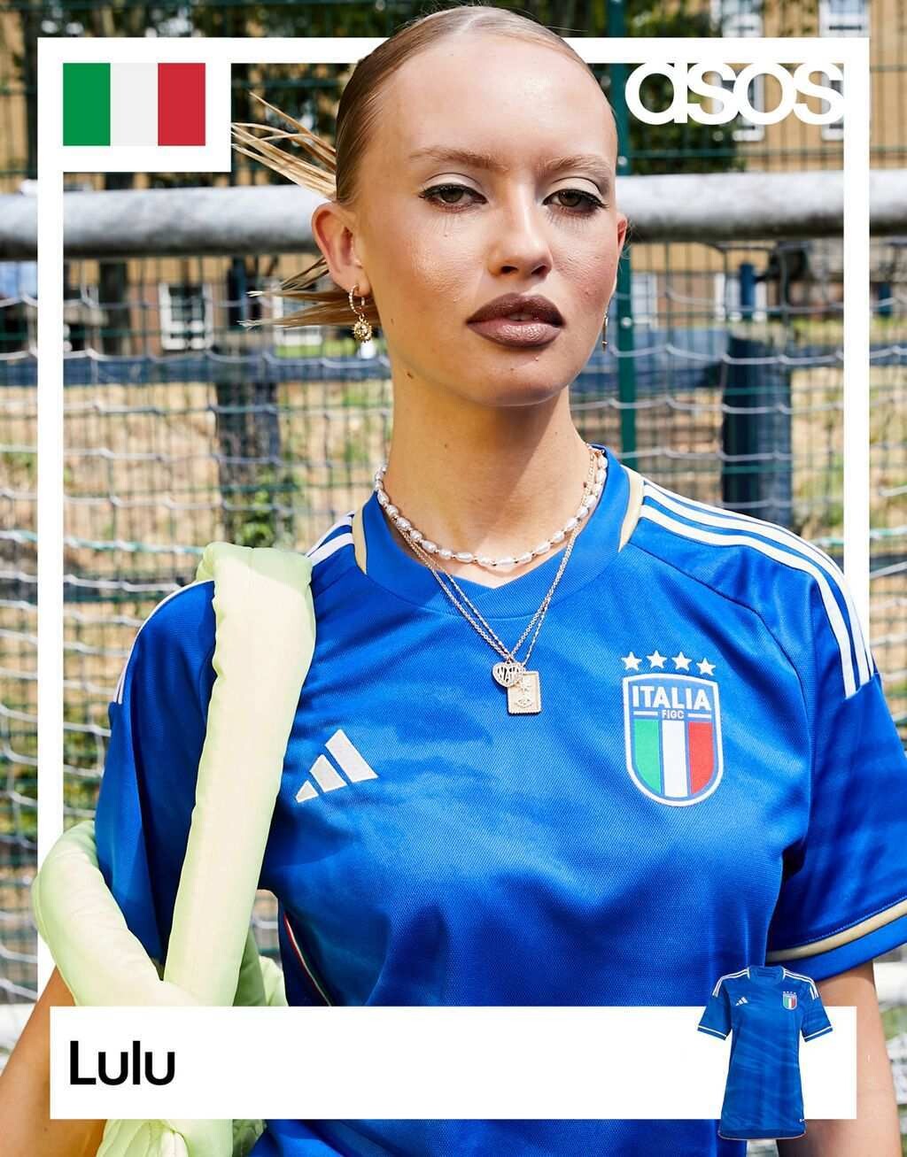 

Синяя домашняя футболка Adidas Football Womens World Cup 23 Italy, Синий