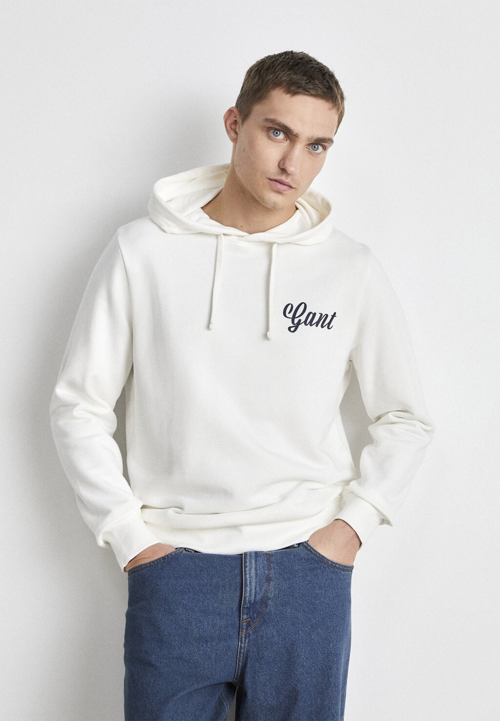 

Толстовка с капюшоном SMALL GRAPHIC HOODIE GANT, яичная скорлупа