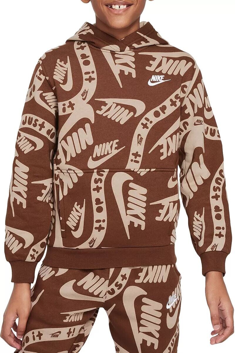 

Худи с флисовым принтом Nike Kids Sportswear Club