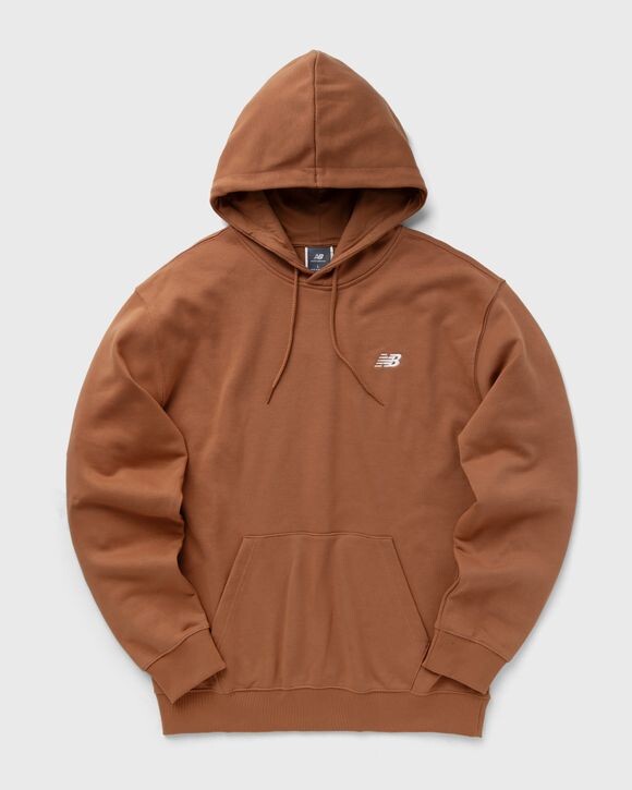 

Худи New Balance New Balance Small Logo French Terry Hoodie, цвет walnut (wut)