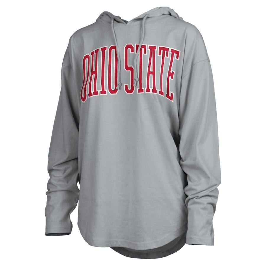 

Футболка с длинным рукавом Pressbox Ohio State Buckeyes, серый