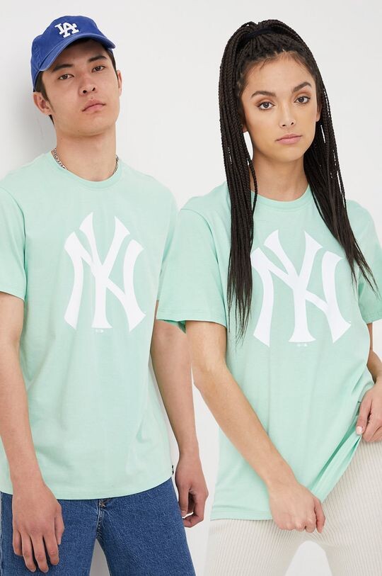 

Хлопковая футболка MLB New York Yankees 47brand, зеленый