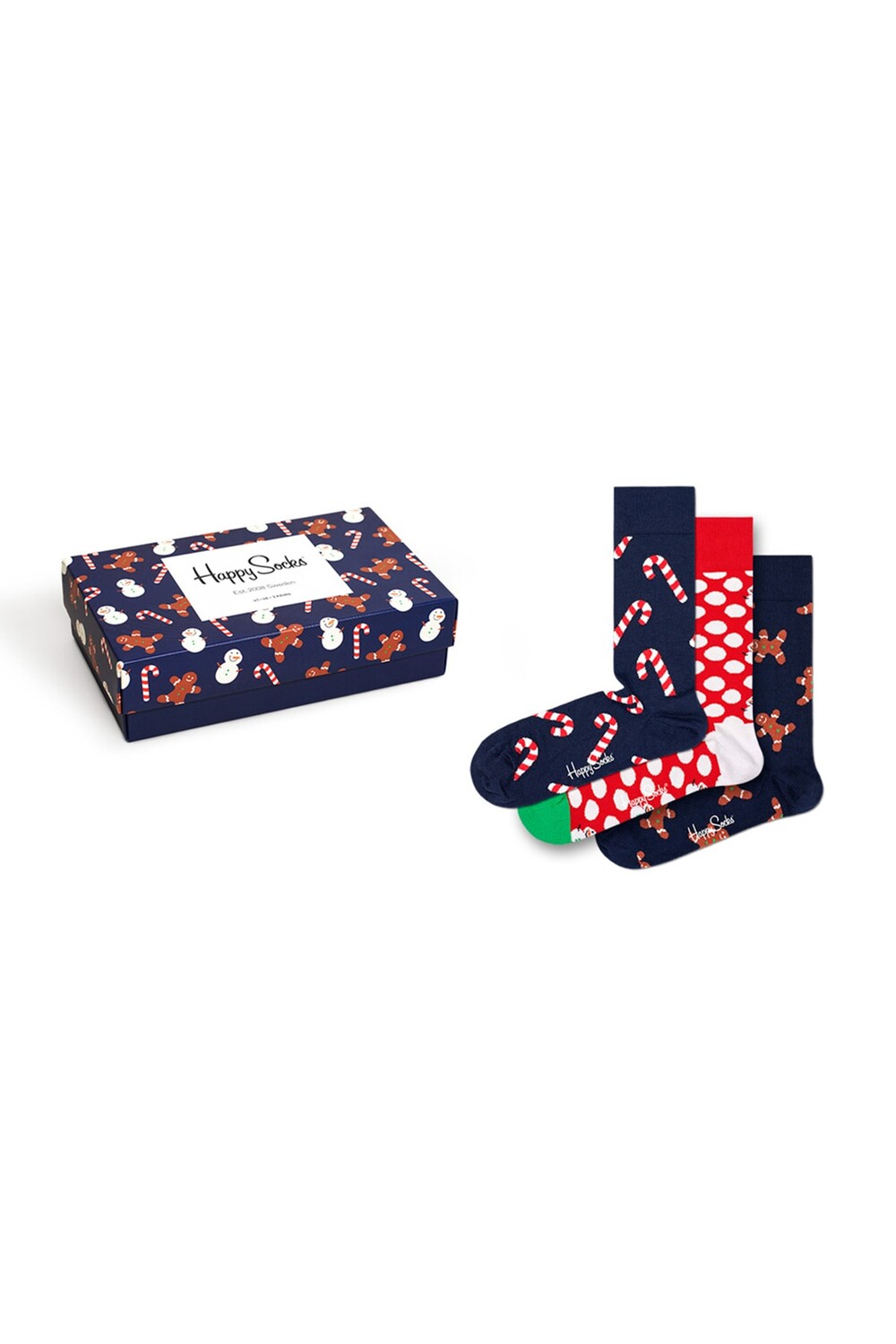

Подарочный набор имбирных пряников, 3 шт. Happy Socks, разноцветный
