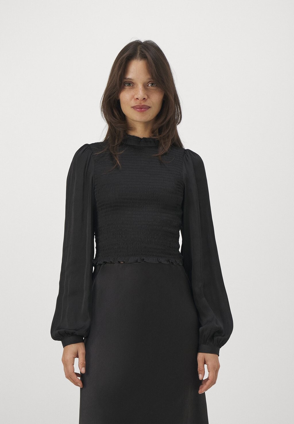 

Широкая рубашка в стиле манга ONLY Petite ONLERICA SMOCK, черный