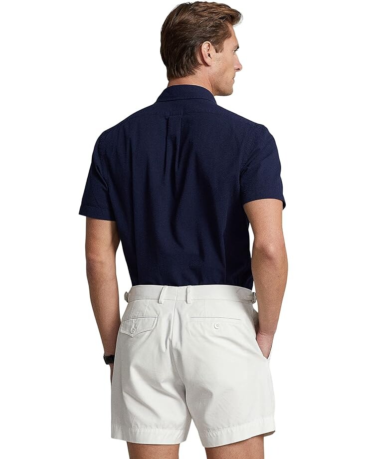

Рубашка Polo Ralph Lauren Classic Fit Seersucker Shirt, цвет Astoria Navy