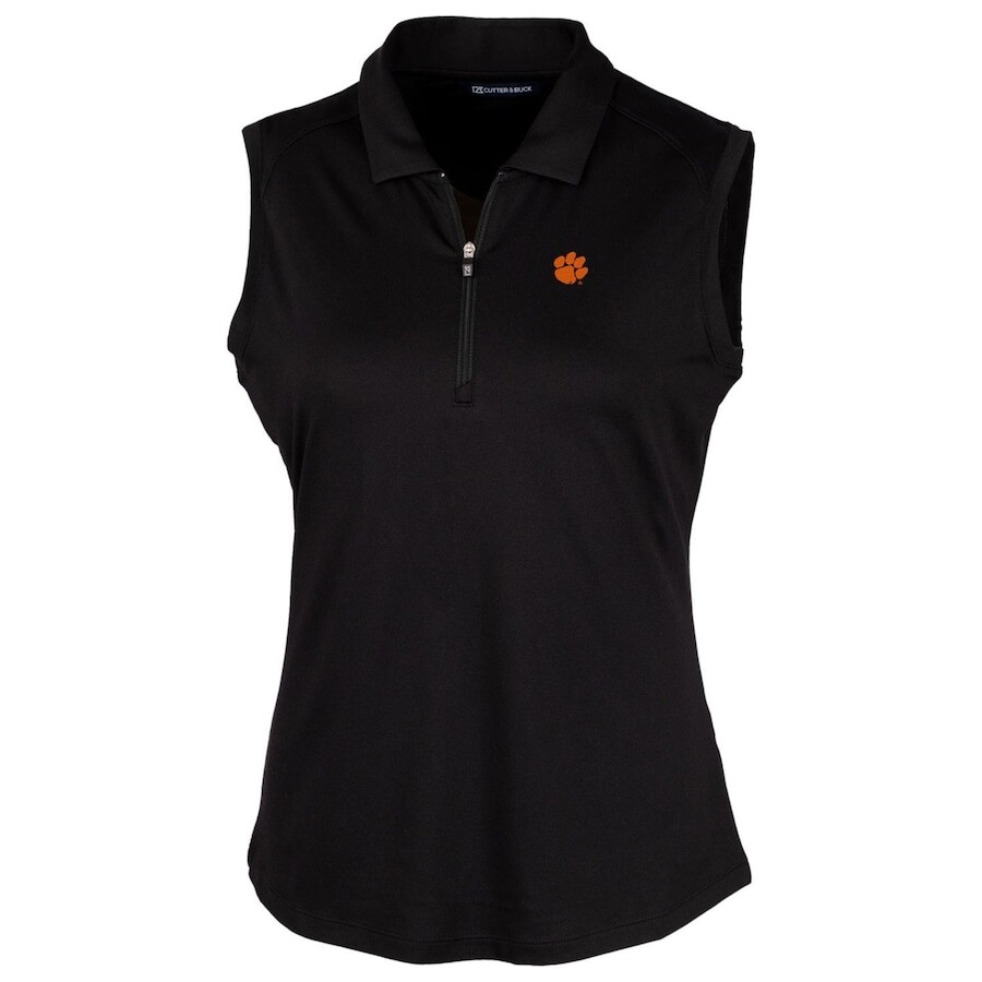 

Поло без рукавов Cutter & Buck Clemson Tigers, черный