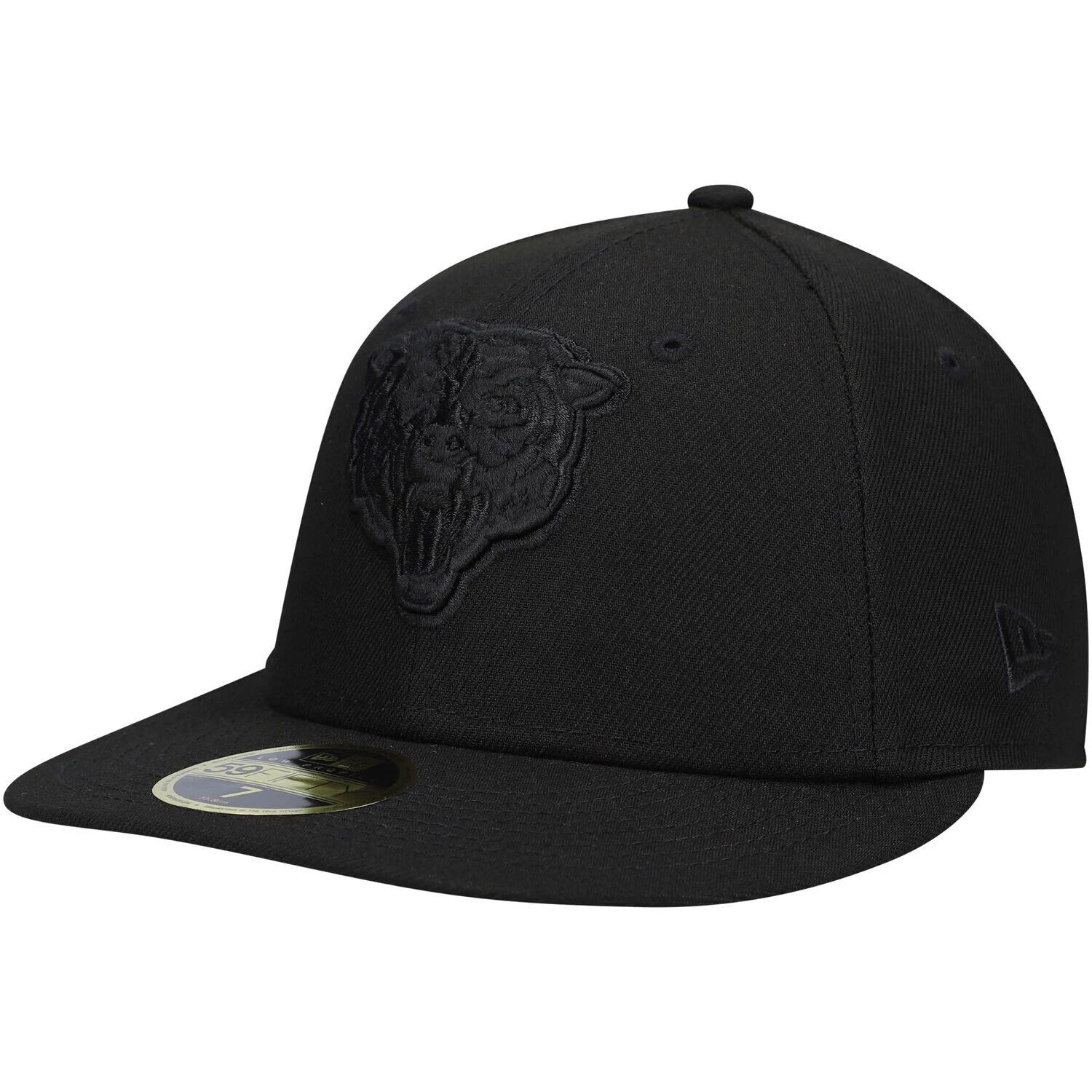 

Мужская низкопрофильная шляпа New Era Black Chicago Bears Black on Black 59FIFTY II