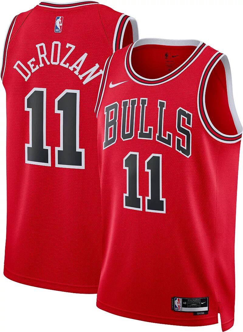 цена Мужская красная майка Nike Chicago Bulls Demar Derozan #11 Dri-FIT Swingman