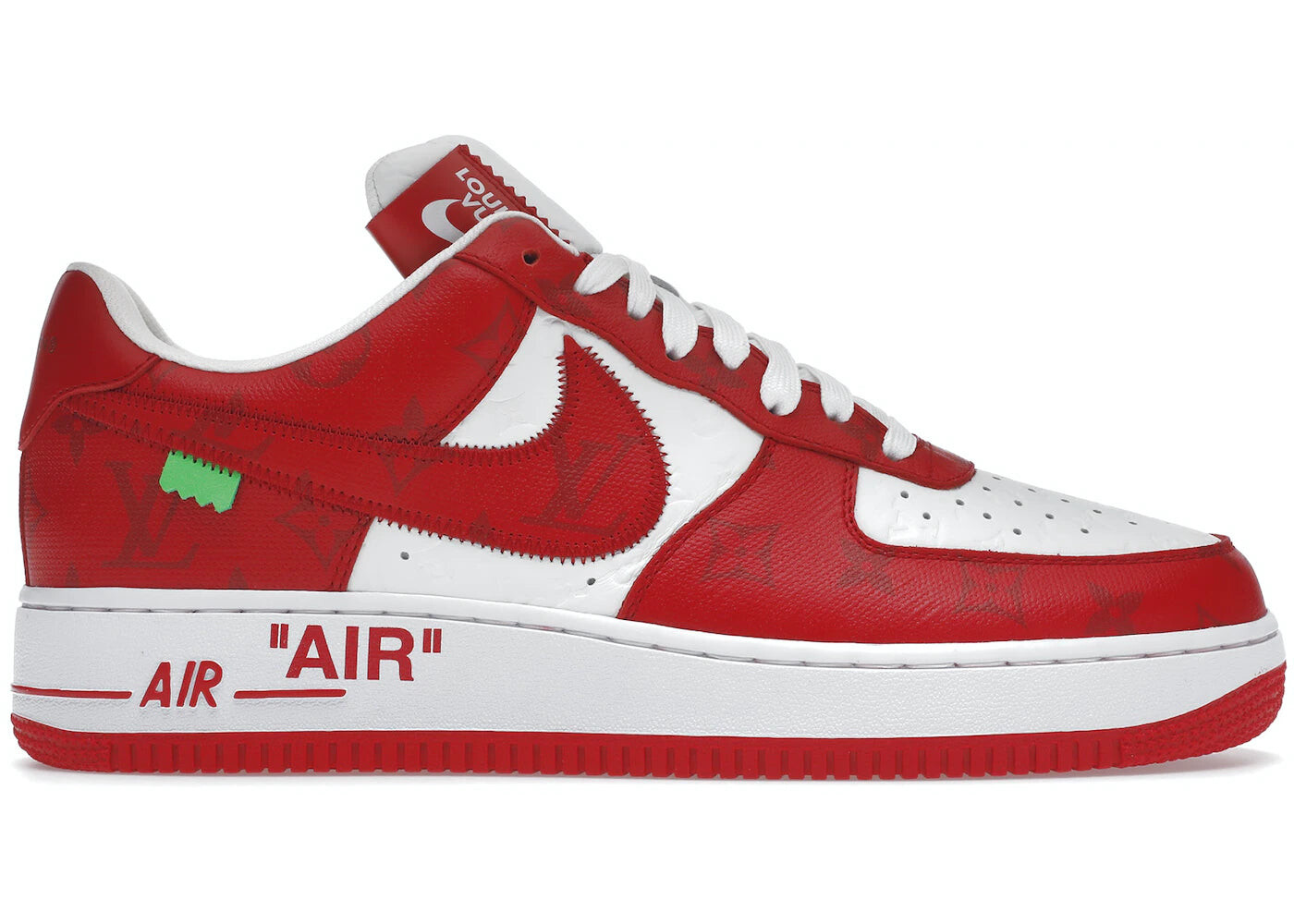 

Кроссовки Louis Vuitton Nike Air Force 1 Low By Virgil Abloh, Белый-Красный