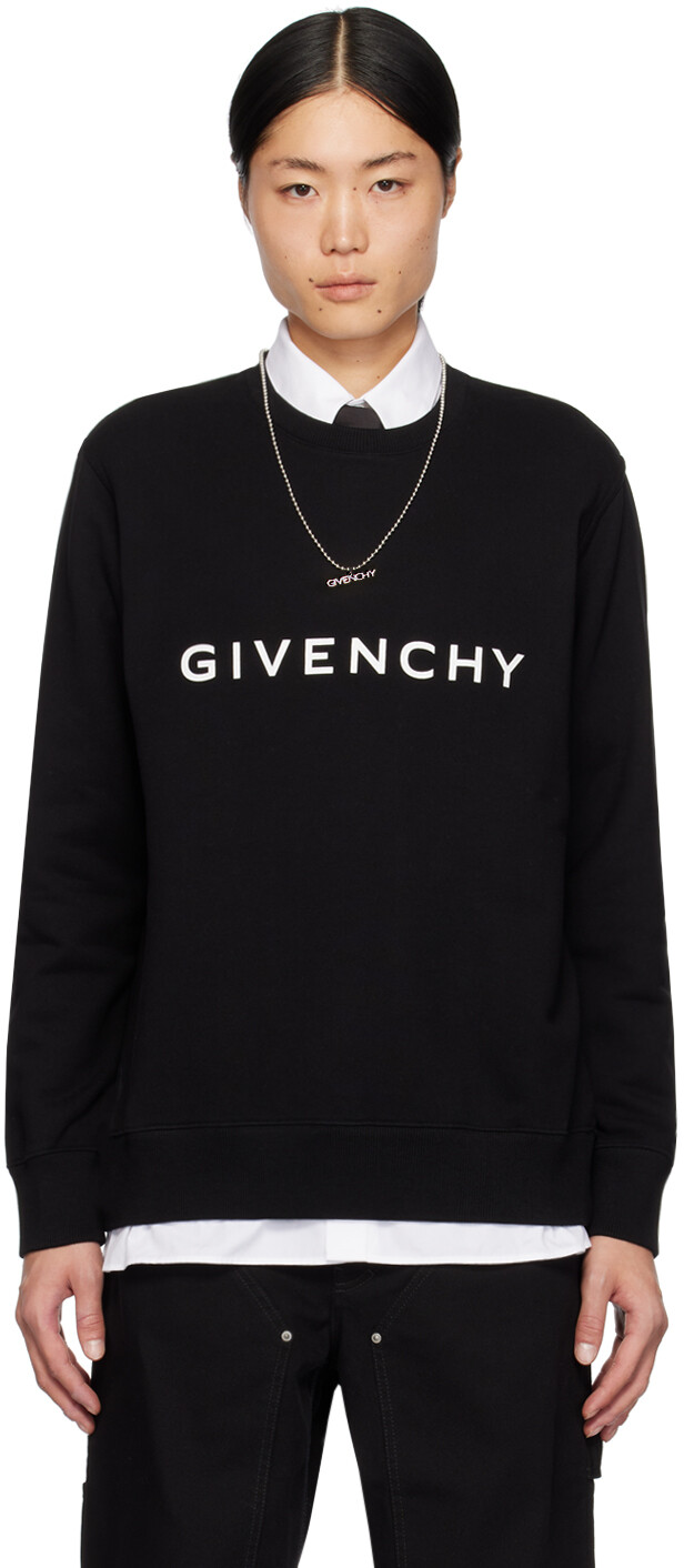 

Черный зауженный свитшот Givenchy