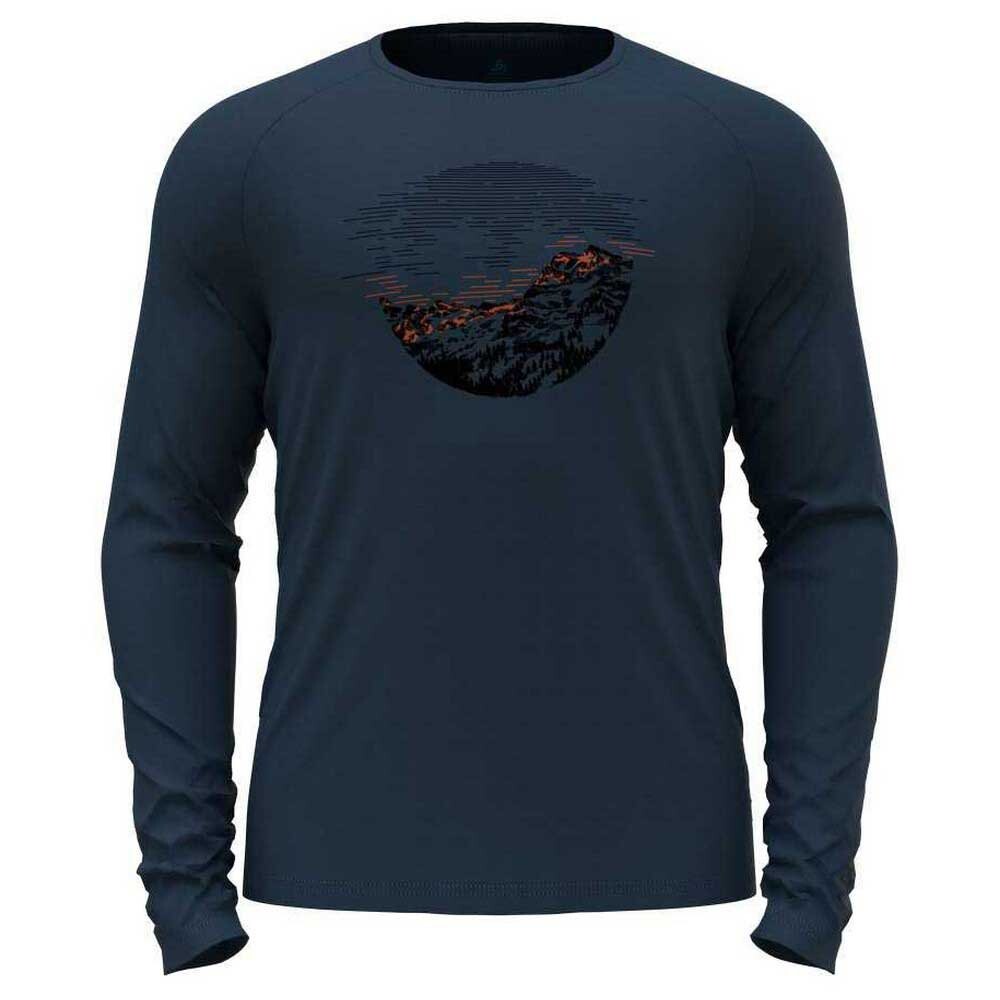 

Футболка с длинным рукавом Odlo Merino 200 Sunrise, синий