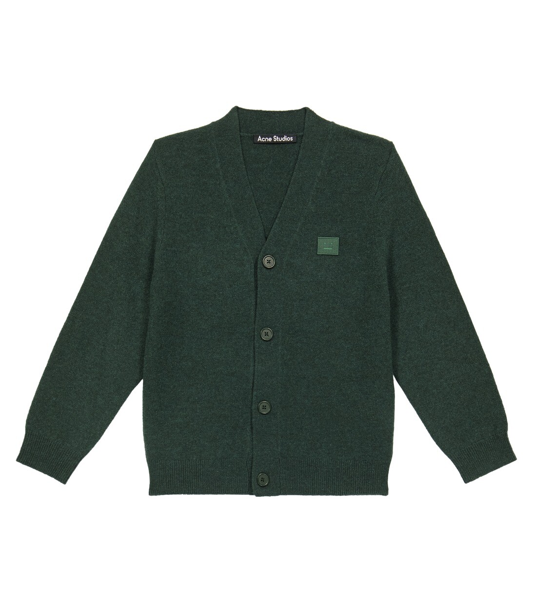 

Шерстяной кардиган Mini Keve Acne Studios, зеленый