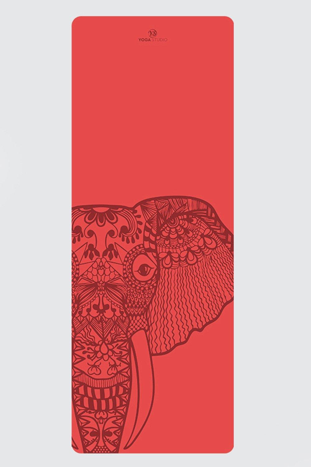 Коврик для йоги The Grip Elephant 4 мм Yoga Studio, красный