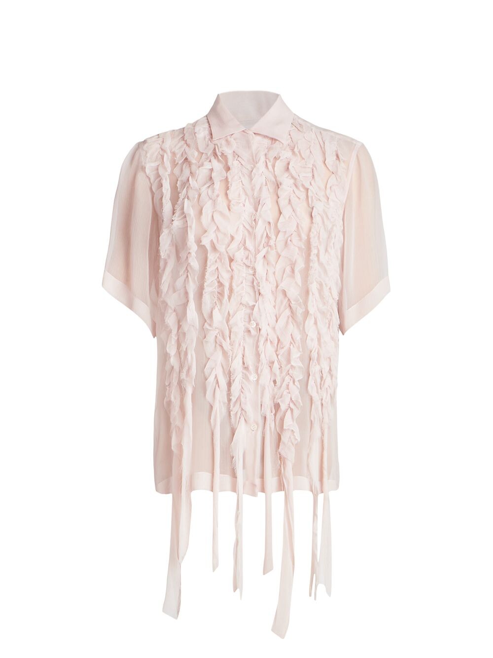 

Рубашка Clasan с оборками Dries Van Noten, розовый