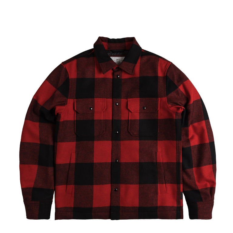 Рубашка Alaskan Wool Check Overshirt Woolrich, красный woolrich manteco virgin double wool