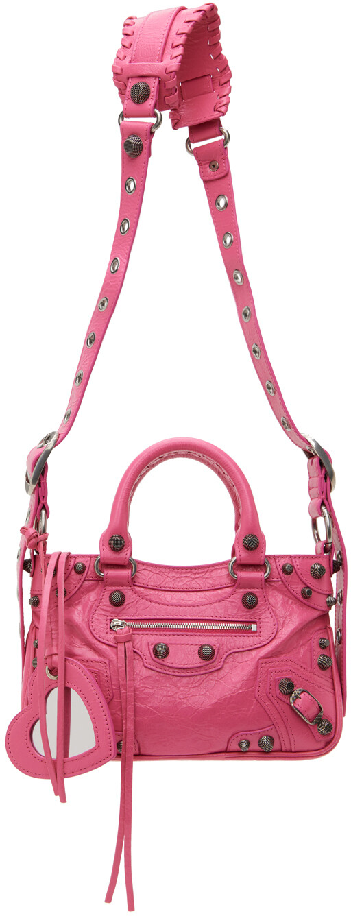

Розовая маленькая сумка Neo Cagole Balenciaga