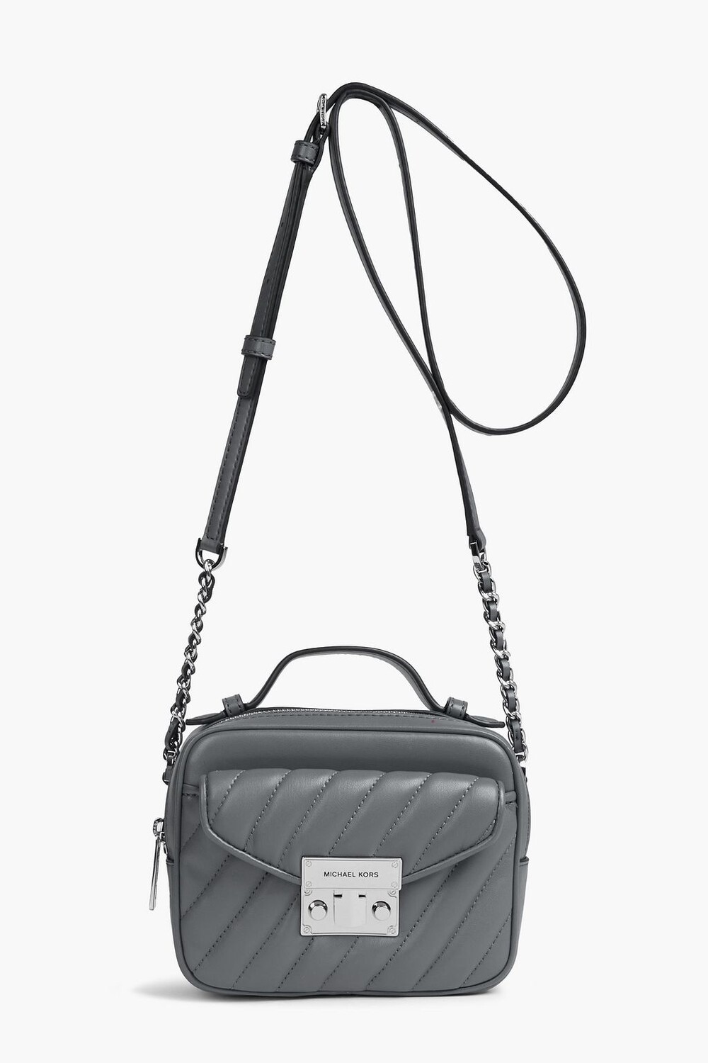

Стеганая сумка через плечо из искусственной кожи MICHAEL MICHAEL KORS, серый