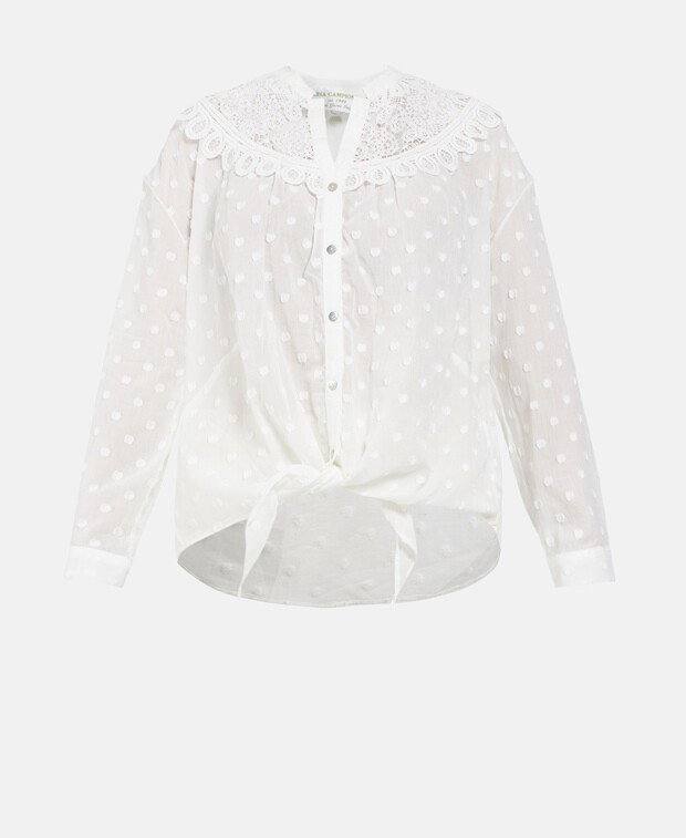 

Блузка для отдыха Lisa Campione, цвет Wool White