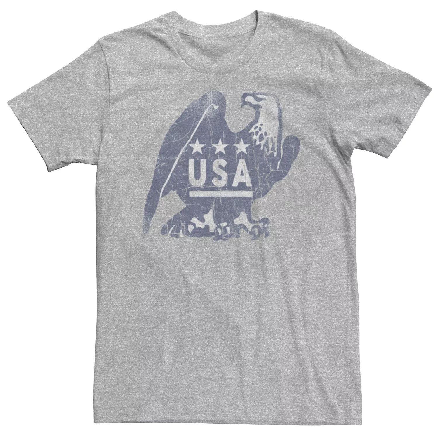 Мужская футболка USA Eagle с потертостями и портретом Licensed Character фото