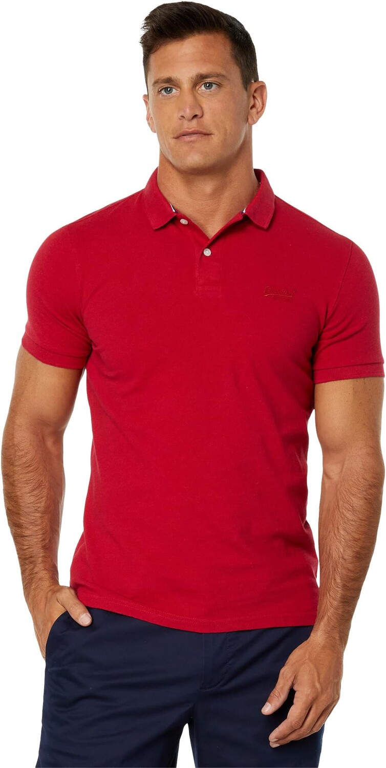

Рубашка-поло Classic Pique Polo Superdry, цвет Hike Red Marl