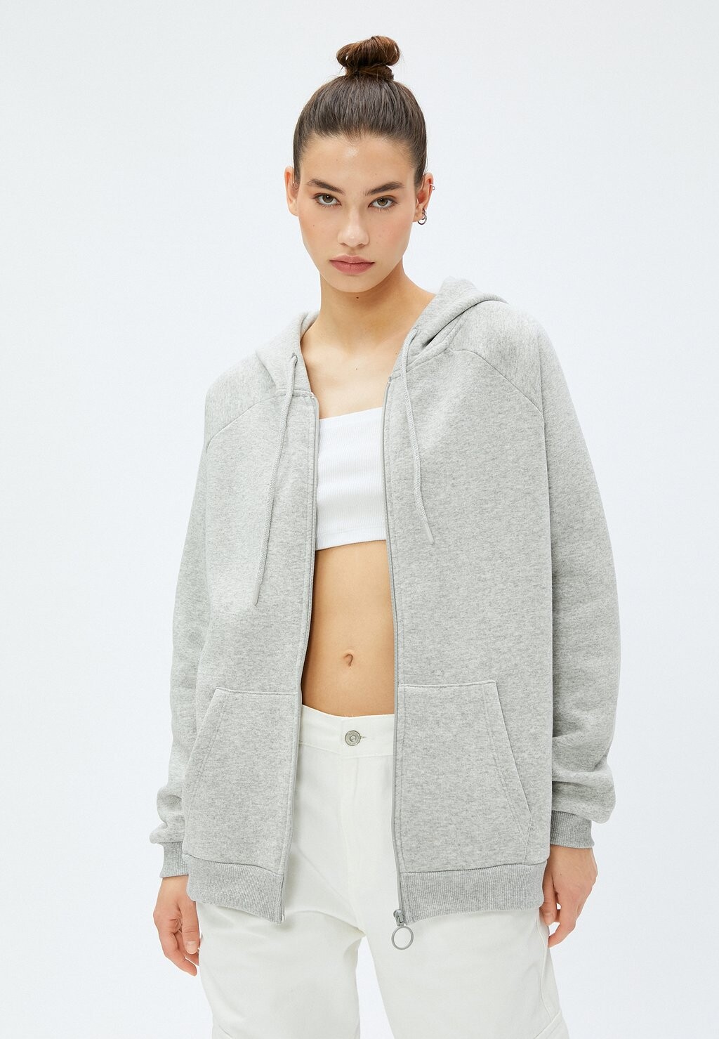 

Толстовка POCKET ZIPPER DETAIL Koton, цвет grey