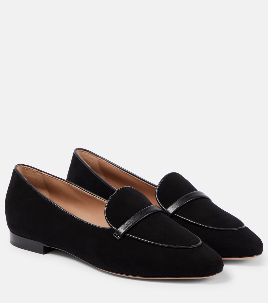 

Замшевые лоферы bruni с кожаной отделкой Malone Souliers, черный