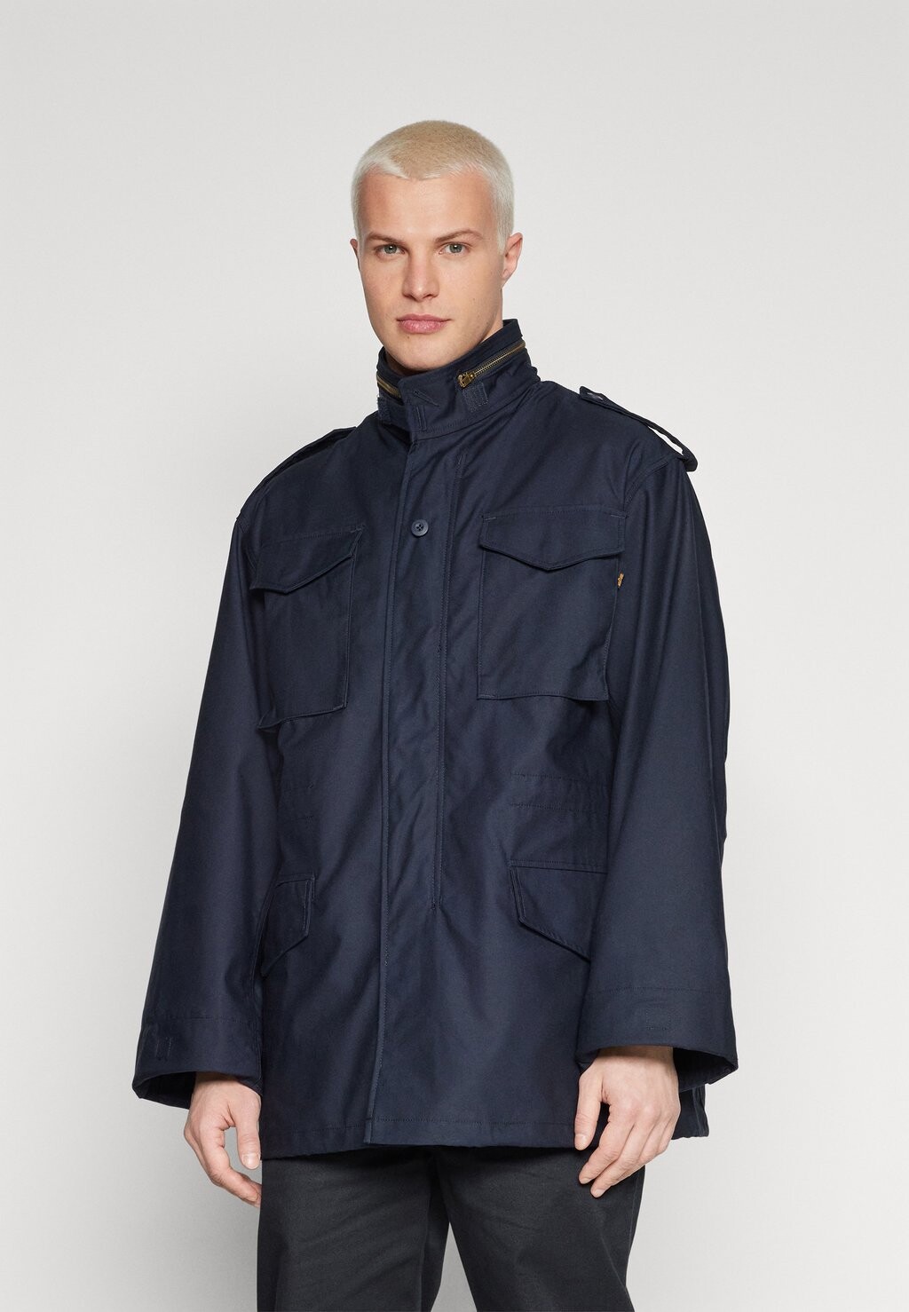 

Короткое пальто Alpha Industries, темно-синий