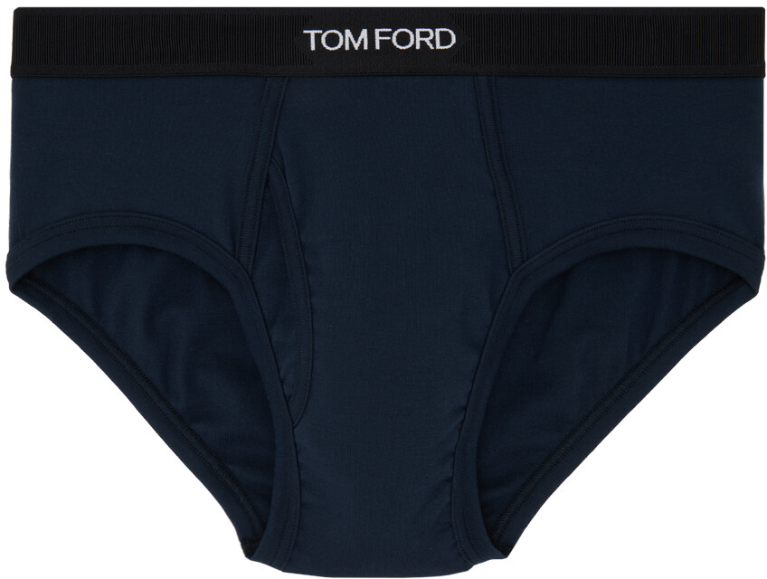 

Темно-синие жаккардовые трусы Tom Ford