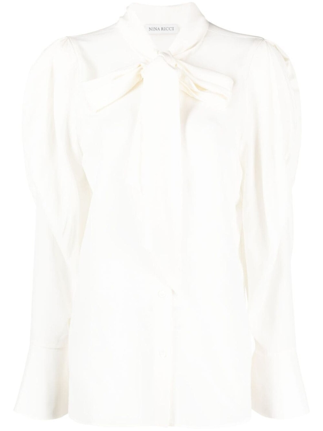 

Nina Ricci silk crepe de chine blouse, белый
