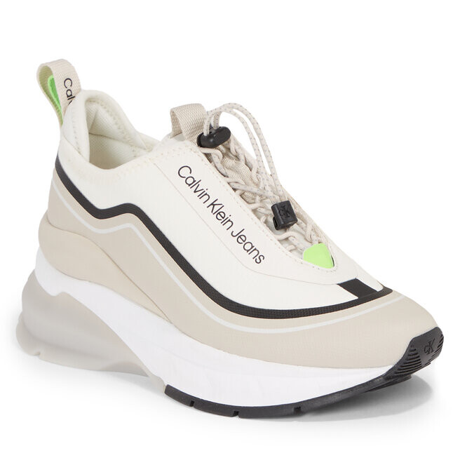 

Кроссовки Calvin Klein Jeans WedgeRunner Slip, бежевый