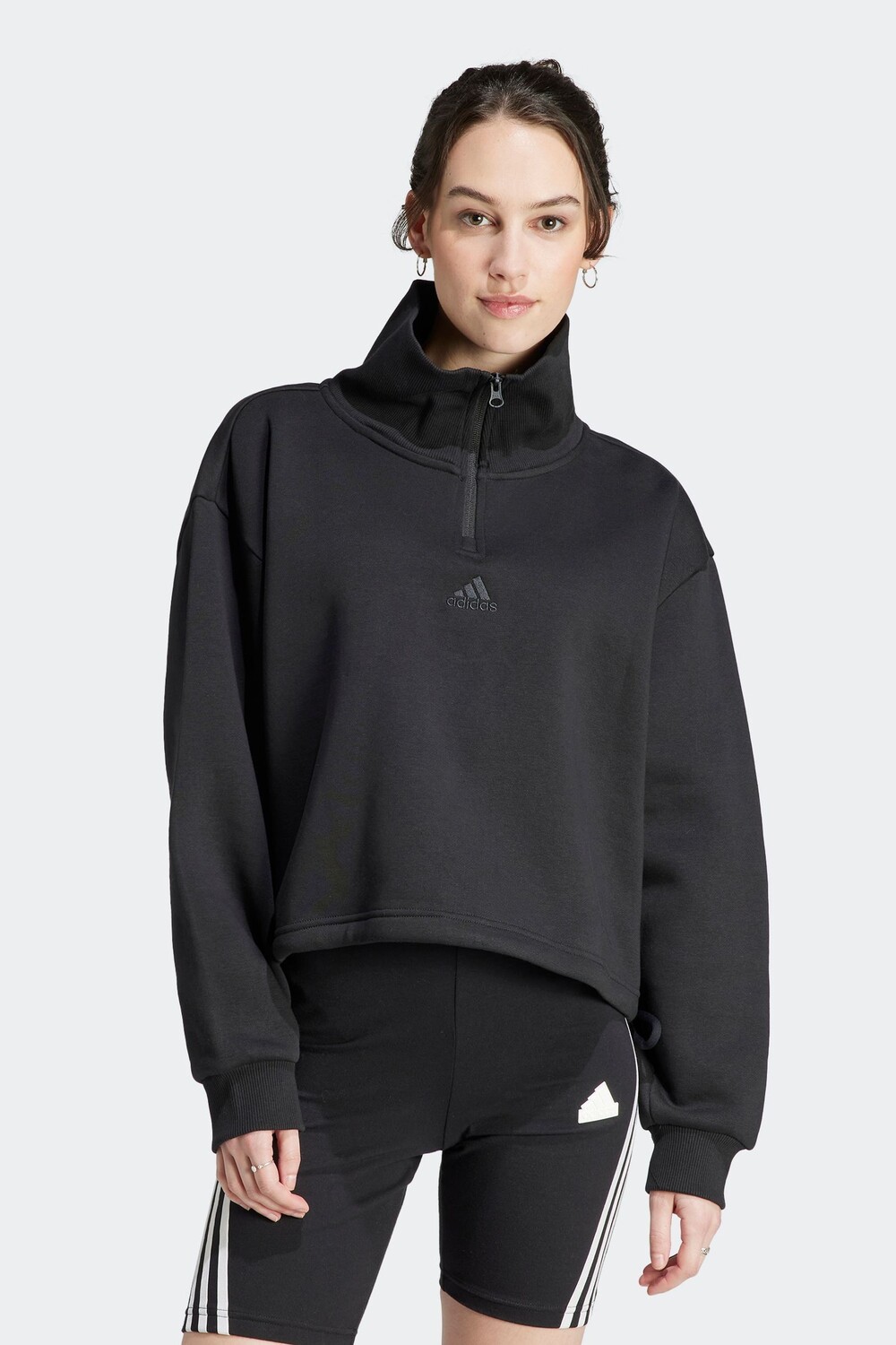 

Толстовка на молнии Adidas, черный