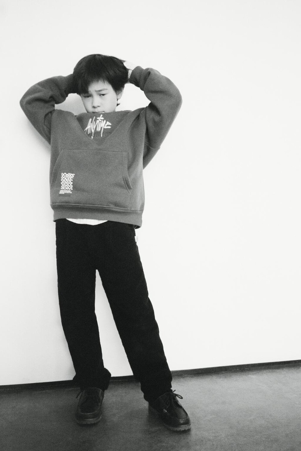

Худи с вышивкой ZARA, синий