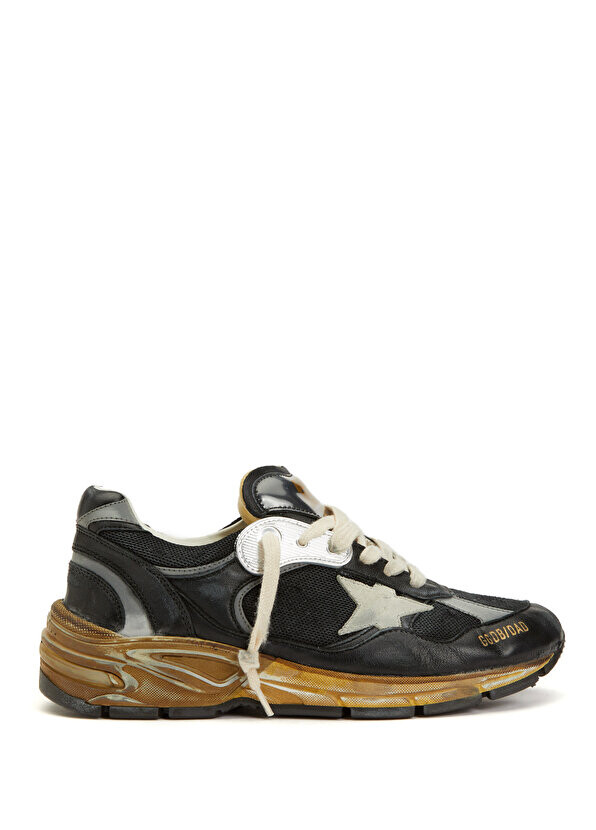 

Черные женские кожаные кроссовки dad star Golden Goose