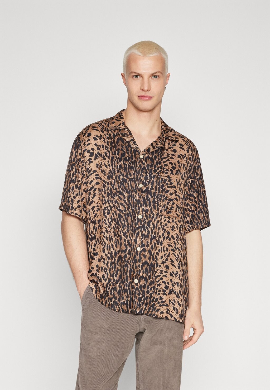 

Рубашка Leoza Shirt AllSaints, цвет gravity grey