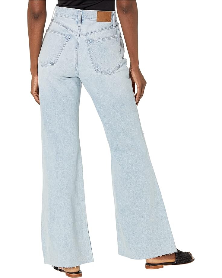 

Джинсы Madewell Baggy Flare Jeans with Knee Slit and Raw Hem in Luzon Wash, цвет Luzon Wash