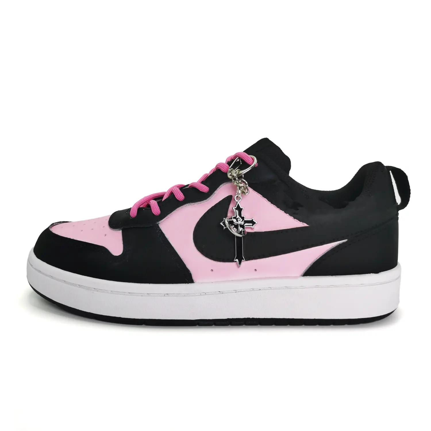 

Кроссовки Nike Court Borough 2 Skateboarding Shoes Women's Low-top Black Powder, черный