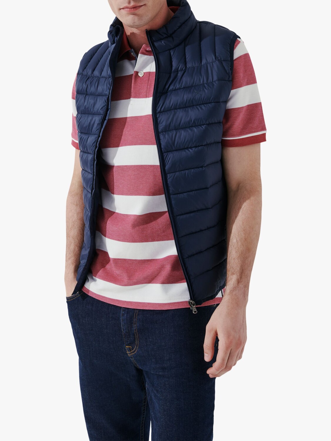 

Легкий нижний жилет Crew Clothing, темно-синий