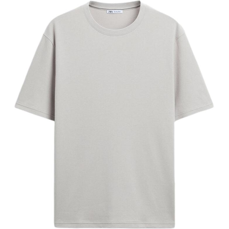 

Футболка мужская светло-серая Zara, серый