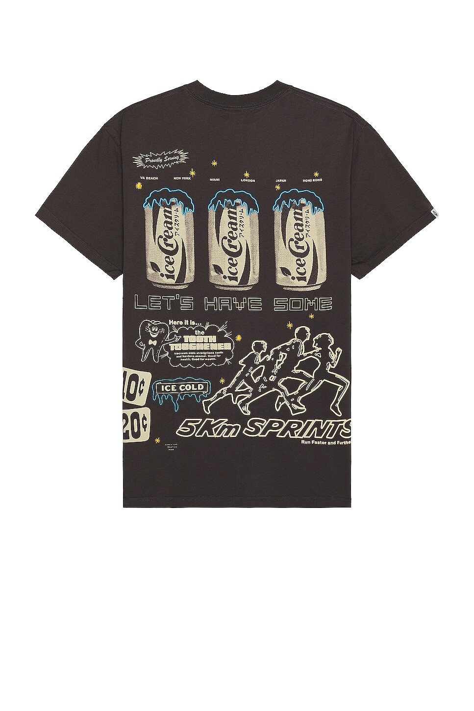 

Футболка ICECREAM Oversized Sprints, цвет Shale