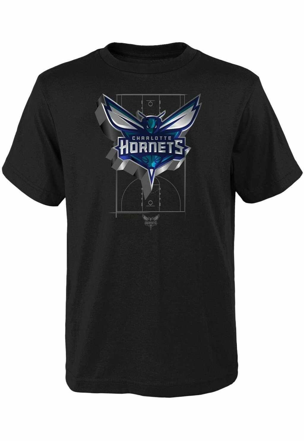 цена Футболка с принтом NBA 3D LOGO CHARLOTTE HORNETS Outerstuff, цвет black