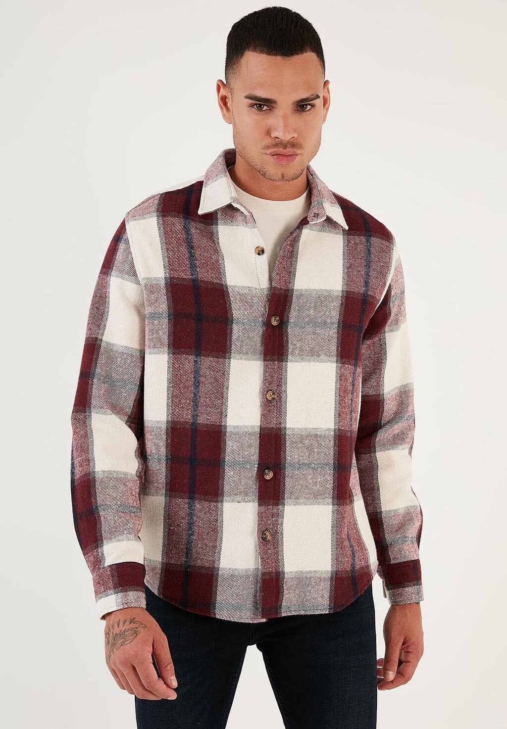 

Рубашка Regular Fit Buratti, цвет bordeaux