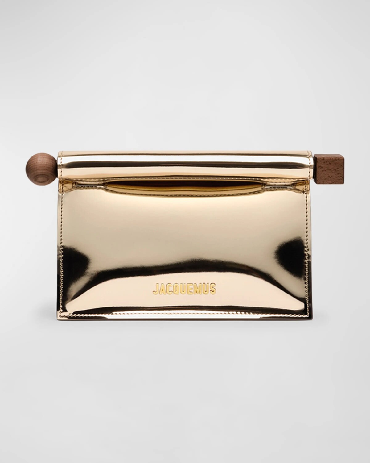 

Клатч цвета металлик La Petite Pochette Rond Jacquemus, золотой