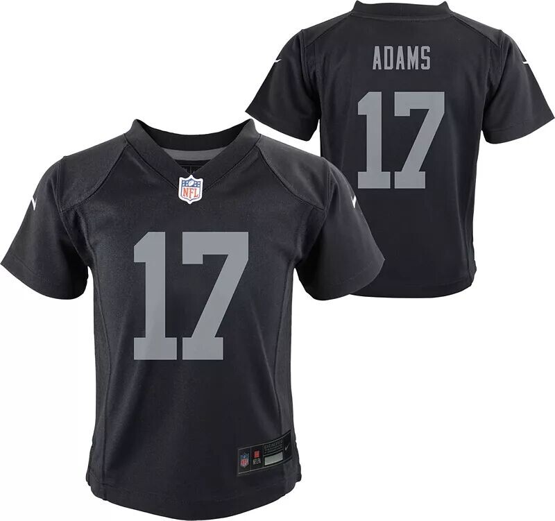 

Черная игровая майка Nike Little Kids Las Vegas Raiders Davante Adams #17