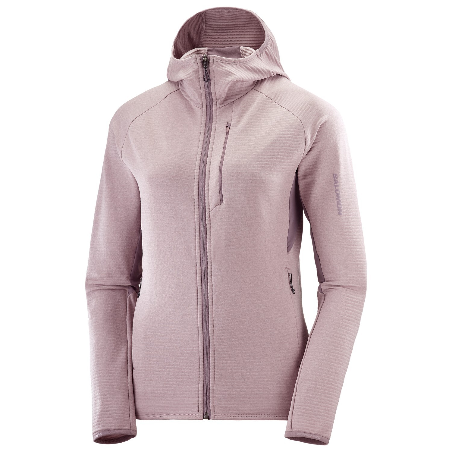 Флисовая жилетка Salomon Women's Essential Light Warm Full Zip, цвет Quail/Moonscape