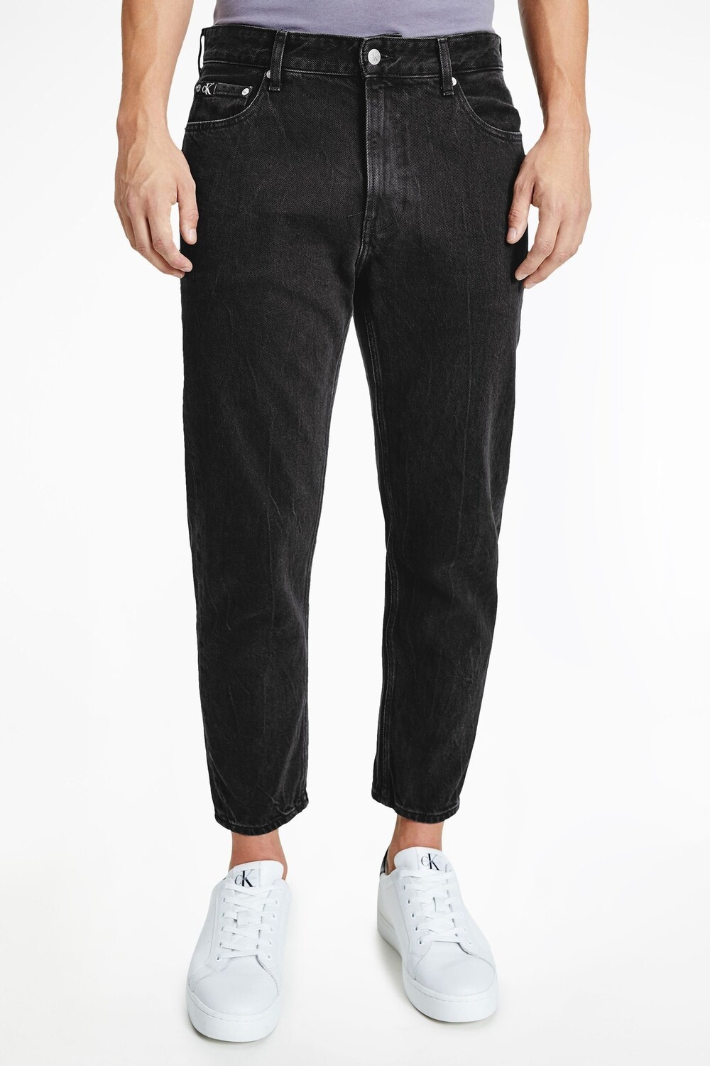

Джинсы «папа» Calvin Klein Jeans, черный