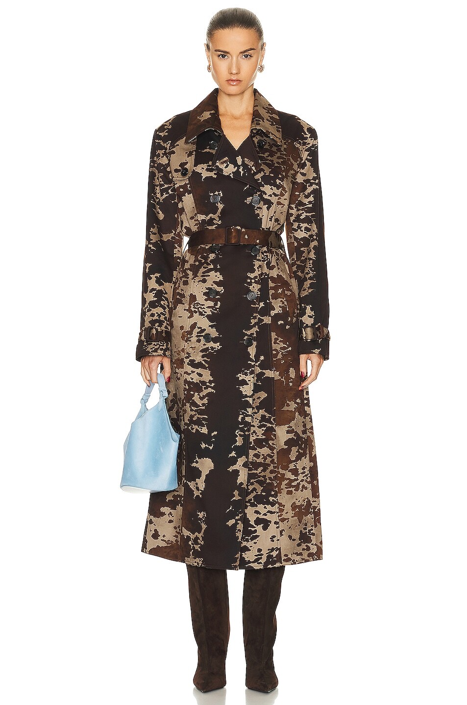

Пальто Acne Studios Cow, цвет Dark Brown