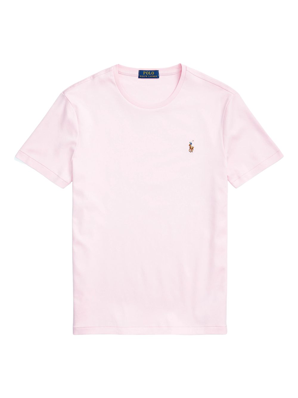 Хлопковая футболка Пима Polo Ralph Lauren, розовый