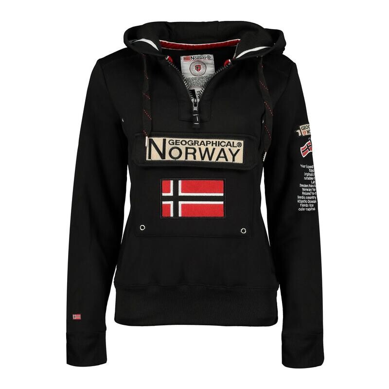 

Мужская толстовка GeographicalНорвегия Gymclass черная GEOGRAPHICAL NORWAY, цвет negro