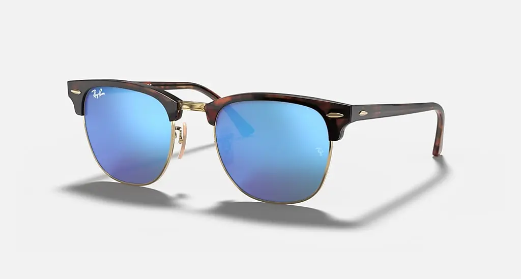 

Солнцезащитные очки Ray-Ban CLUBMASTER FLASH LENSES, синий
